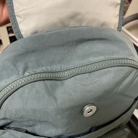 Kipling Backpack Queenie Mystic Blue Travel Carry On nylon knapsack - Picture 9 of 12